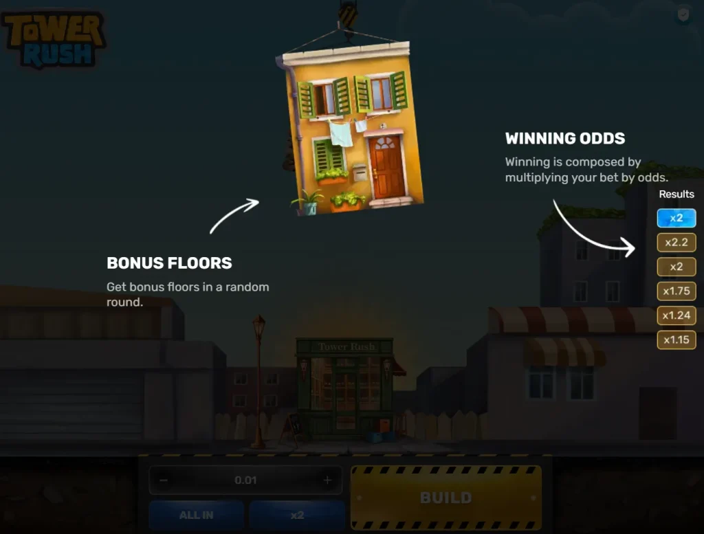 Tower Rush Regeln für Multiplikatoren